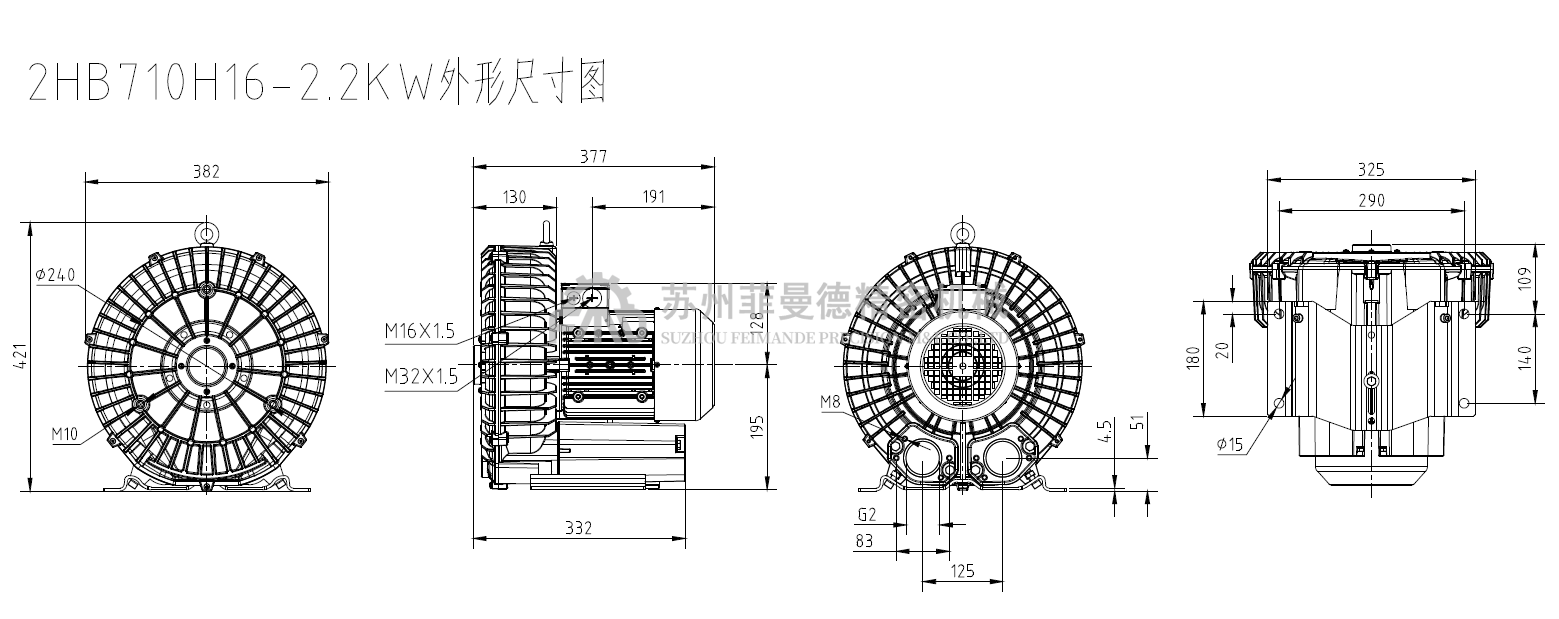 2HB710H16-2.2kw高压风机 2HB710H16-2.2kw高压风机